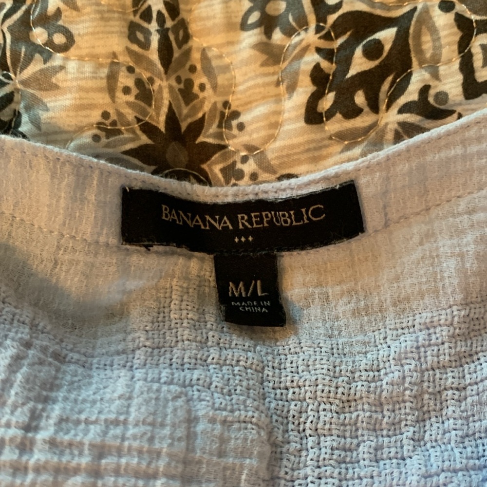 Banana Republic oversized swimsuit cover up light blue size M/L - Picture 5 of 6